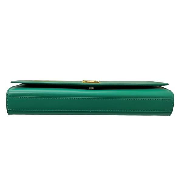 Saint Laurent Clutch Bag Leather Green - Picture 4 of 11